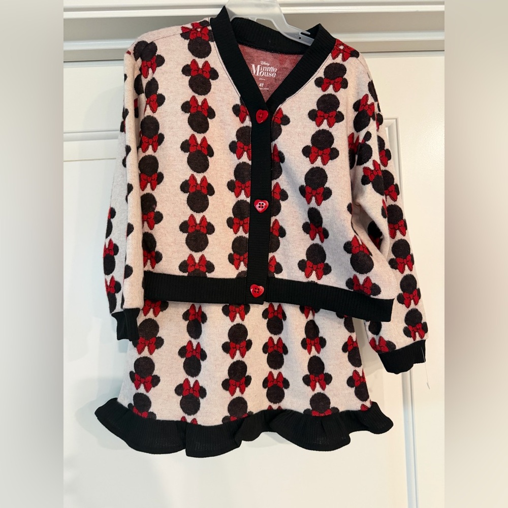 Disney Minnie Mouse Black and Red Kids Matching Set